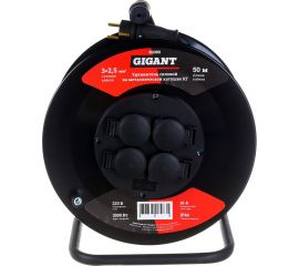 Силовой удлинитель Gigant на металлической катушке КГ 3x2,5 50 м 80080 