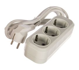 Удлинитель EKF Эксперт 3 гнезда шнур 2м 16А/3.5кВт с заземлением ПВС 3х1 UBA16-310-3-02 