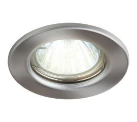 Встраиваемый светильник truEnergy с цоколем gu5.3 d80xh30мм ip20 сатин никель/сталь 21202 
