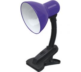Настольный светильник IN HOME СНП-01Ф под лампу, на прищепке, 40Вт, E27, ФИОЛЕТОВЫЙ, мягкая упаковка 4690612012797 