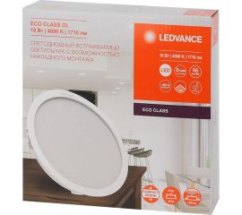 Светодиодный светильник даунлайт LEDVANCE ECOCLASS DL 18W 840 WT IP44 10x1RETRU LEDV 4058075656697 
