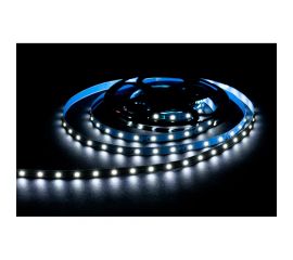 Светодиодная лента OGM 12В, 4,8Вт/м, smd2835, 60д/м, ip20, 7лм/чип, подложка 8мм, 5м, 6500к. / LSE-248 