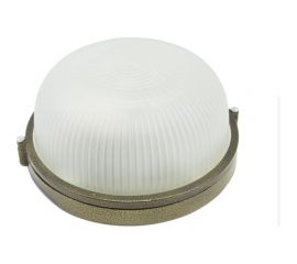 Влагозащищенный светильик APEYRON круг золотой, алюминий, рассеиватель стекло, IP54, E27, 60Вт, 130С 11-18зол 