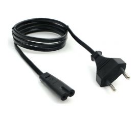 Кабель питания Cablexpert аудио/видео, 1м, CEE 7/16 - C7, 2-pin, 2х0,5, черный, пакет PC-184/2-1М 