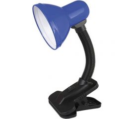 Настольный светильник с прищепкой, синий 230В, 60Вт, E27, ЛОН Ultraflash UF-320 C06 12363 