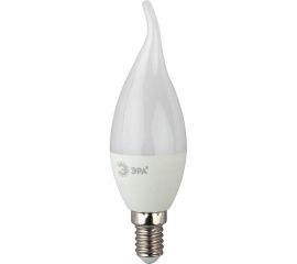 Светодиодная лампа ЭРА LED BXS-10W-827-E14 R диод, свеча на ветру, 10Вт, теплый свет, E14 10/100/2800 Б0051854 