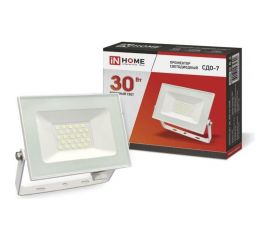 Светодиодный прожектор IN HOME СДО-7 30Вт 230В 6500К IP65 белый 4690612034690 