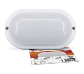 Светодиодный светильник IN HOME герметичный СПП-ОВАЛ 8Вт 230В 4000К 640Лм IP65 4690612034744 