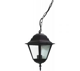 Садово-парковый светильник, четырехгранный на цепочке 60W E27 230V, черный Feron 4105 11022 