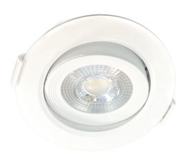 Светодиодный поворотный cветильник направленного света truEnergy круг 5w 4000k 400lm d90 белый пластик 10516 