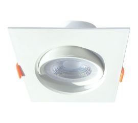 Поворотный светодиодный светильник направленного света truEnergy квадрат 3W 4000K 240Lm 75x75мм белый пластик 10551 