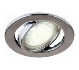 Встраиваемый поворотный светильник truEnergy с цоколем gu5.3 d80xh30мм ip20 хром/сталь 21210 