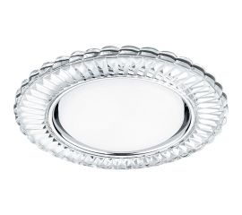 Встраиваемый светильник для натяжных потолков с белой LED подсветкой Feron CD4044 GX53, прозрачный, хром, 41306 