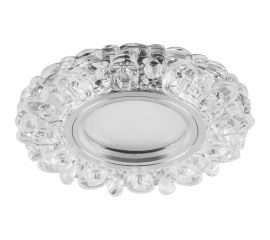 Встраиваемый потолочный светильник FERON со светодиод подсветкой, прозрач, хром, CD926 28901 