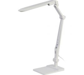 Настольный светодиодный светильник ЭРА NLED-497-12W-W на струбцине и с основанием, белый Б0052770 