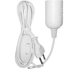 Переносной светильник DORI (патрон для лампы E27 + шнур 3,5 м + вилка + выключатель) 15743 