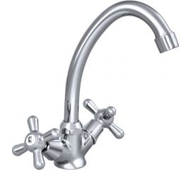 Смеситель для мойки/умывальника СЛАВЕН двуручный СЛ-ДВ-О11 