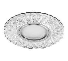 Потолочный светильник FERON с подсветкой 15LED 4000K MR16 50W G5.3 прозрачный хром CD938 29471 