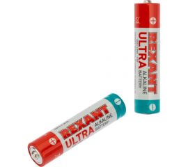 Ультра алкалиновая батарейка REXANT AAA, LR03 2 шт 30-1010 