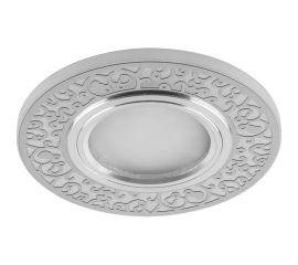 Потолочный светильник FERON с подсветкой 15LED MR16 50W G5.3,белый матовый, хром, CD951 29713 