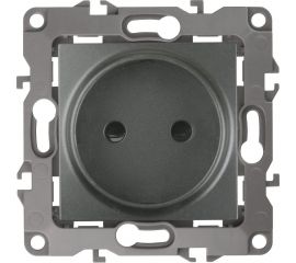 Розетка ЭРА 12-2105-12 2P, 16A-250В, IP20, 12, графит Б0019335 