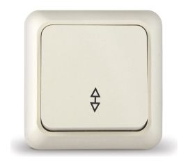 Одноклавишный проходной выключатель UNIVersal Олимп о/у, 10А, 220В Б-О0025 