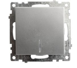 1-клавишный выключатель STEKKER с индикатором (механизм) GLS10-7101-03, 250В, 10А, серия Катрин, 39577 