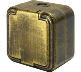 1-местная розетка SVET RA 16-211-Черная Бронза открытой установки с заземлением IP44 EV0311-0039 