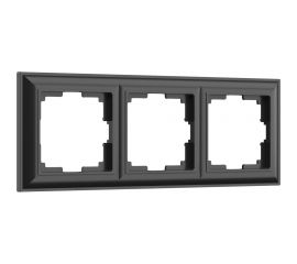 Рамка на 3 поста WERKEL Fiore черный матовый W0032208 a051026 