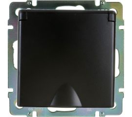 Розетка WERKEL влагозащита, с заземлением, с защитной крышкой и шторками W1171208 a051610 