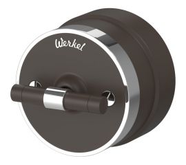 Одноклавишный переключатель WERKEL W5812052/ Vintage (мокко матовый/хром) a055915 