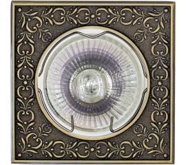 Встраиваемый светильник De Fran MR16, зеленое античное золото, FT 1130 GAB 