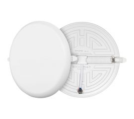 Светодиодная встраиваемая безрамочная панель Apeyron flp, 32вт=24вт+8вт, 2720лм, 6500к, ip20, ф225x21мм, круг, 3 режима, регулировка ф55-205мм/ 06-111 