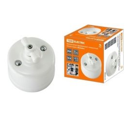 Розетка TDM TV+R+ SAT оконечная белая Болонь SQ1820-0057 