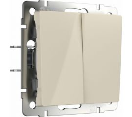 Двухклавишный выключатель WERKEL W1120003/ (слоновая кость) a051475 