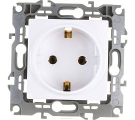 Розетка ЭРА 12-2111-01 2P+E Schuko, 16A-250В, IP20, винт, белый Б0029236 