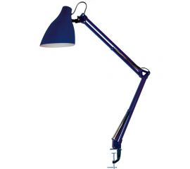 Настольный светильник Camelion KD-335 C23 темно-синий, с металлической струбциной, 230V, 40W, E27 13877 