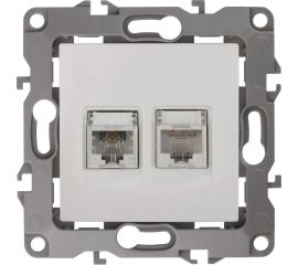 Комбинированная розетка ЭРА 12-3109-01 RJ45 RJ11, IP20, 12, белый Б0018248 
