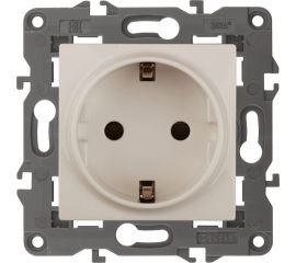 Розетка со шторками ЭРА Elegance 2P+E Schuko, 16A-250В, IP20, сл.кость 14-2102-02 Б0034273 