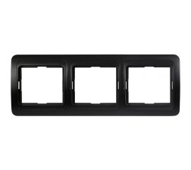 Рамка Smartbuy 3-местная горизонтальная черная Марс SBE-02b-00-FR-3 