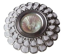 Встраиваемый светильник De Fran MR16, белый+серебристый, FT 219 WHSL 