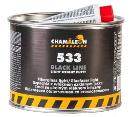 Легкая шпатлевка со стекловолокном CHAMAELEON Black Line вкл.отвердитель 500мл 15334 