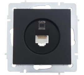 Компьютерная розетка Lezard VESNA чёрный бархат 140 742-4288-140 