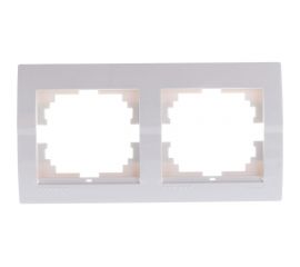 Рамка Lezard DERIY х2 гориз. белый 702-0200-147 