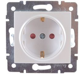 Розетка LEZARD KARINA с защитой от детей керамика жемчужно-белый перламутр 707-3088-124 