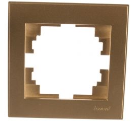 Горизонтальная рамка LEZARD RAIN с вст. цв. бронза матовый 703-3131-146 