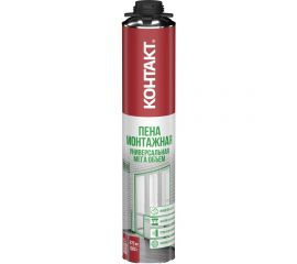 Пена монтажная профессиональная (под пистолет) универсальная КОНТАКТ МЕГА 65, 870 мл/1000 гр Контакт 25170 