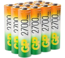 Аккумуляторные пальчиковые батарейки АА GP hr6 2700 mah/мАч ni-mh 12 штук в упаковке 270AAHC-B12 