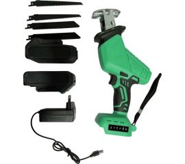 Сабельная аккумуляторная пила Zitrek ZKRS20V 20В, Li-Ion аккум. 2шт, кейс 082-1891 