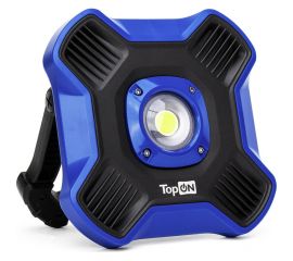 Аккумуляторный фонарь TopOn LED 10 Вт 1100 лм 3.7 В 6.6 Ач 24.4 Втч Синий TOP-MX1B 